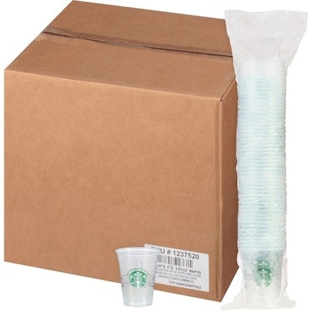 Starbucks Cold Cup, 16 oz., Clear/Green, 1000PK SBK12420820